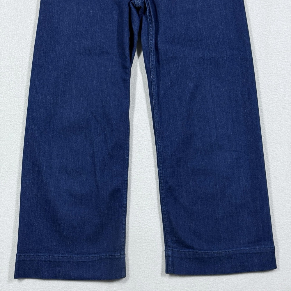 Maeve Anthropologie Jeans Womens 27 The Colette Wide Leg Crop Denim Patch Pocket - Picture 3 of 13